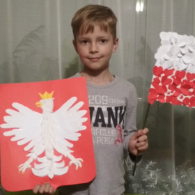 Orzeł i flaga Oskara